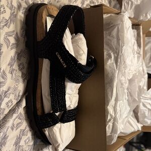 Coach Raffia Sport Sandals